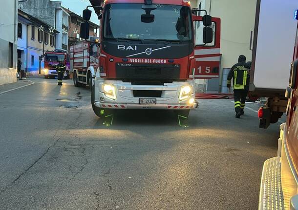 Incendio Ossona - venerdì 10 gennaio 