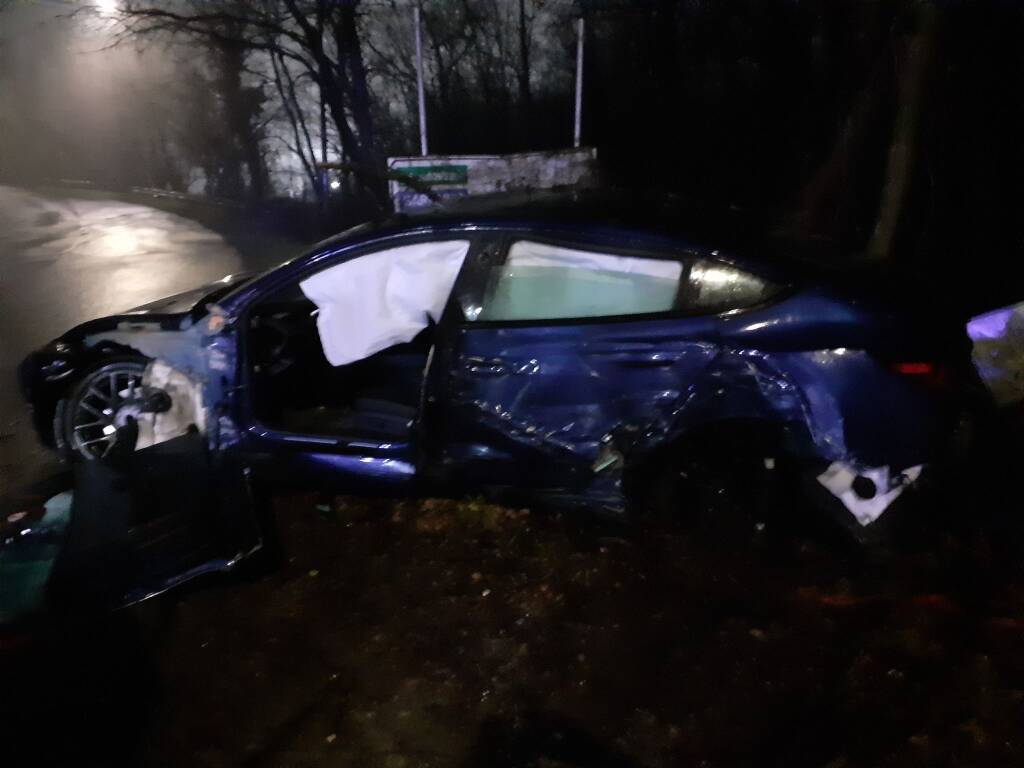 Incidente in via Melzi a Legnano - Mercoledì 22 gennaio 