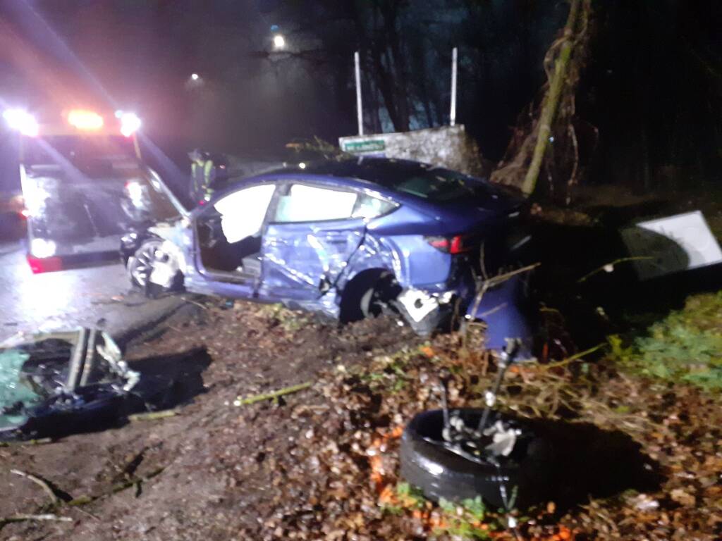 Incidente in via Melzi a Legnano - Mercoledì 22 gennaio 