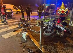 Incidente tra un'auto e una moto a Samarate