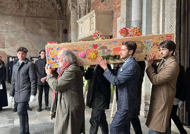 Nella Basilica di Sant'Ambrogio a Milano i funerali di Rosita Missoni