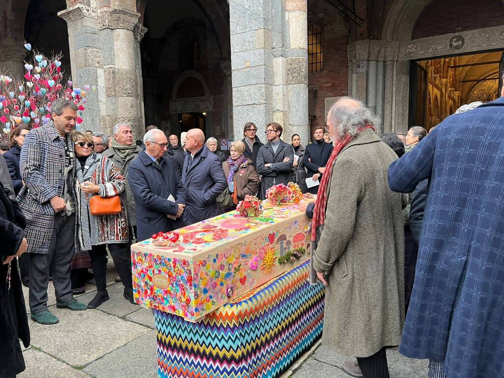 Nella Basilica di Sant'Ambrogio a Milano i funerali di Rosita Missoni