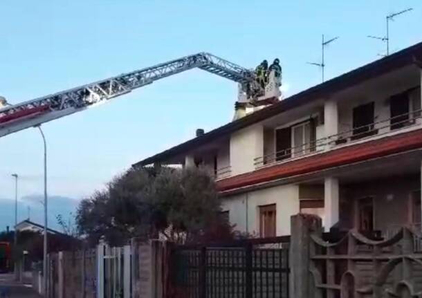 principio d'incendio Dairago