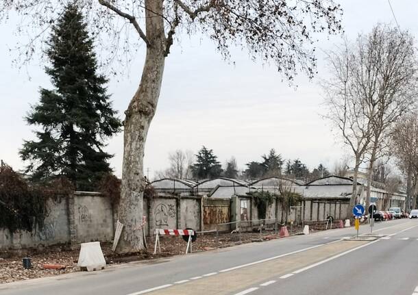 Saronno - I lavori per il secondo tratto della ciclopedonale sulla Varesina