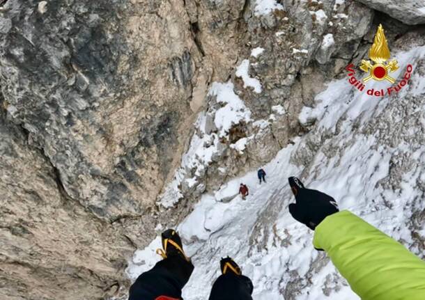 Soccorso nella Grigna meridionale: due escursionisti bloccati nel Canale Pagani e salvati dall’elisoccorso