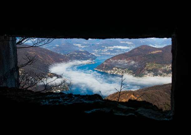 Lago di Lugano dalla linea Cadorna