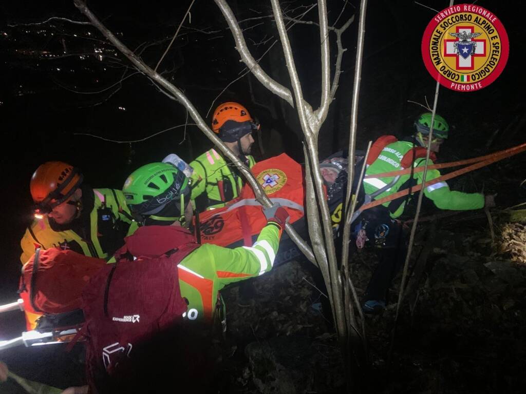 Il salvataggio del pensionato disperso a Gravellona Toce