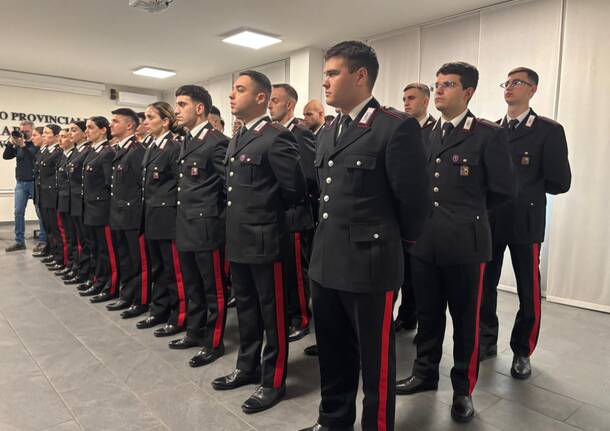 I 37 nuovi carabinieri in servizio in provincia di Varese