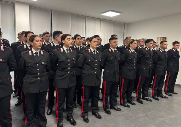 I 37 nuovi carabinieri in servizio in provincia di Varese