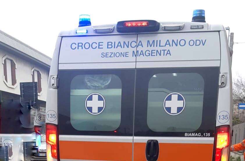 Incidente in via Damino Chiesa a Dairago 