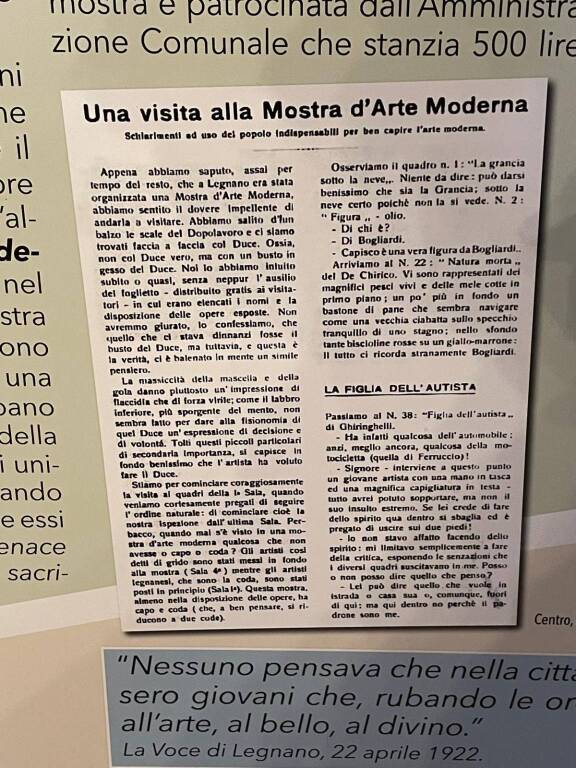 Legnano nelle pagine de "La Voce di Legnano" e de "Lo Specchio", una mostra che sorprende