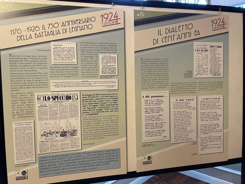 Legnano nelle pagine de "La Voce di Legnano" e de "Lo Specchio", una mostra che sorprende