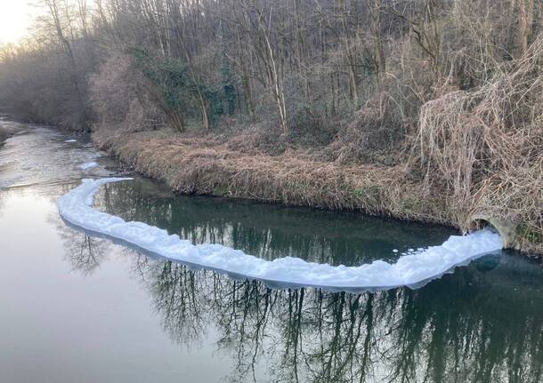 schiuma fiume olona 5 febbraio 2025