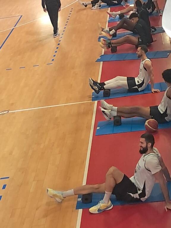 Trento Basket in allenamento a Legnano, credits A. Bernasconi