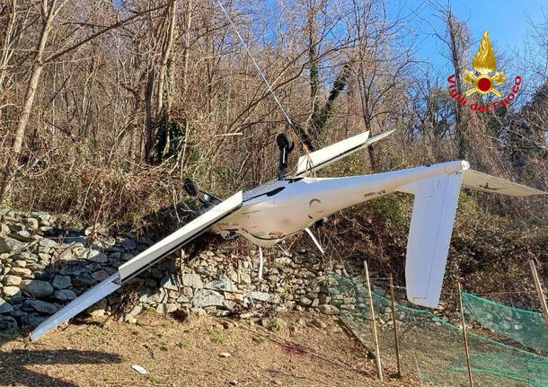 Ultraleggero precipitato a Sondrio 