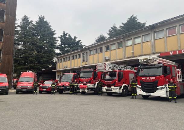 Visita del sottosegretario Prisco alla caserma dei vigili del fuoco di Varese