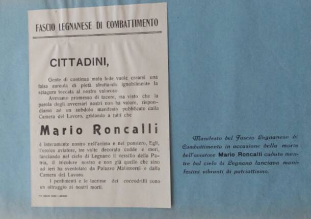 "1924 e dintorni": Mario Roncalli, morte di un giovane aviatore