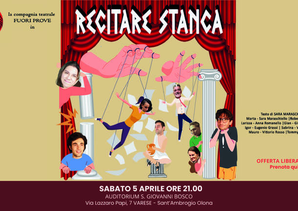 \"Recitare stanca\" commedia avvincente all\'Auditorium di Sant\'Ambrogio