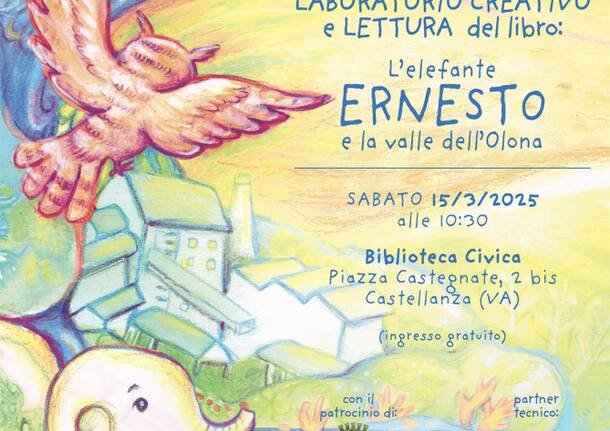 Il libro sull’elefante Ernesto conquista la Valle Olona