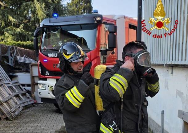 incendio azienda gorla minore