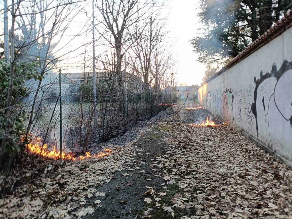 Incendio via Ferrini Samarate