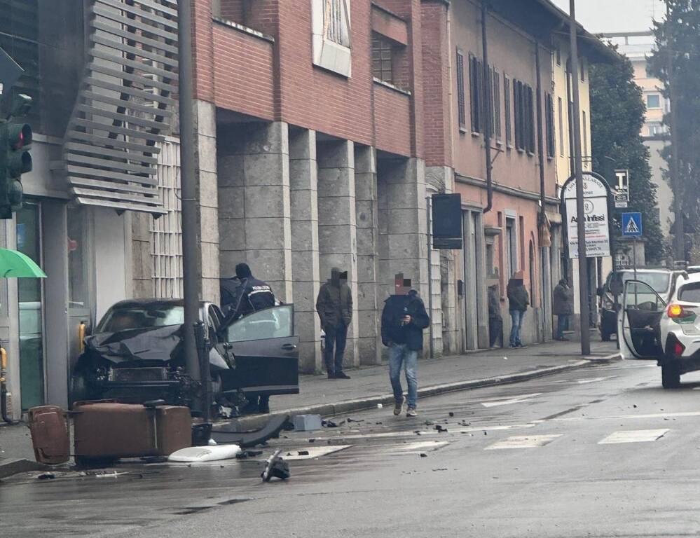 Incidente in Corso Sempione a Gallarate