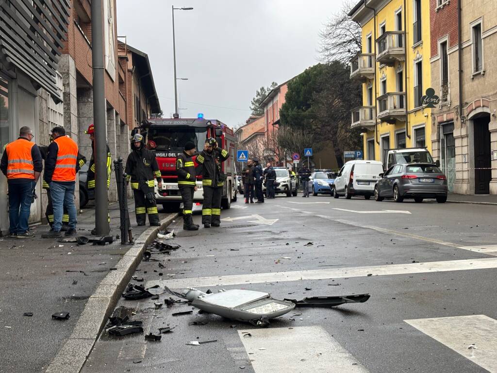 Incidente in Corso Sempione a Gallarate