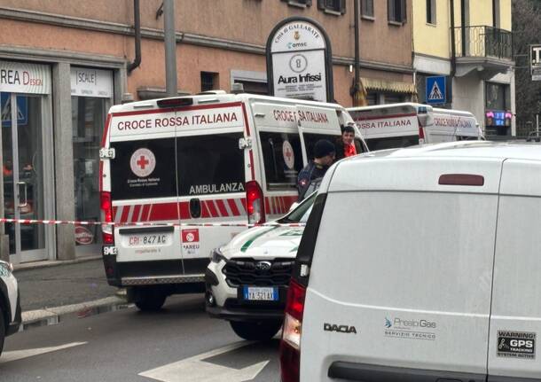 Incidente stradale in Corso Sempione a Gallarate