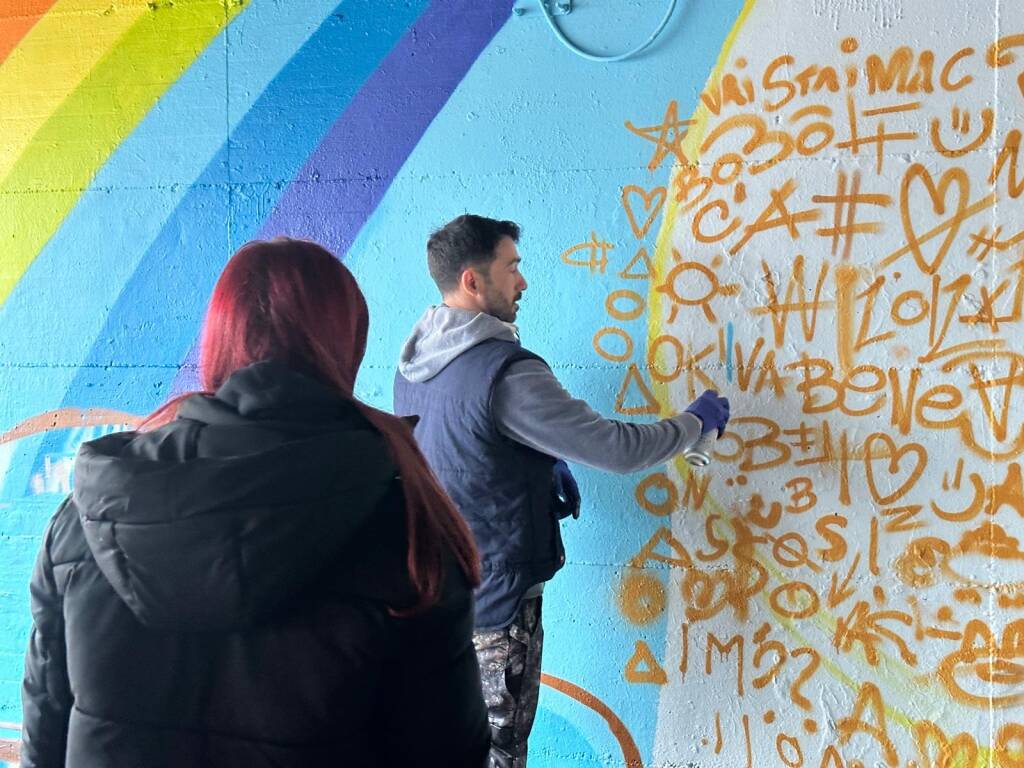 Legnano: il grande Murale per la Pace