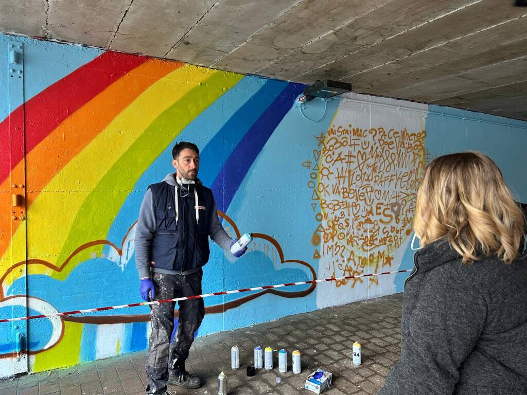 Legnano: il grande Murale per la Pace