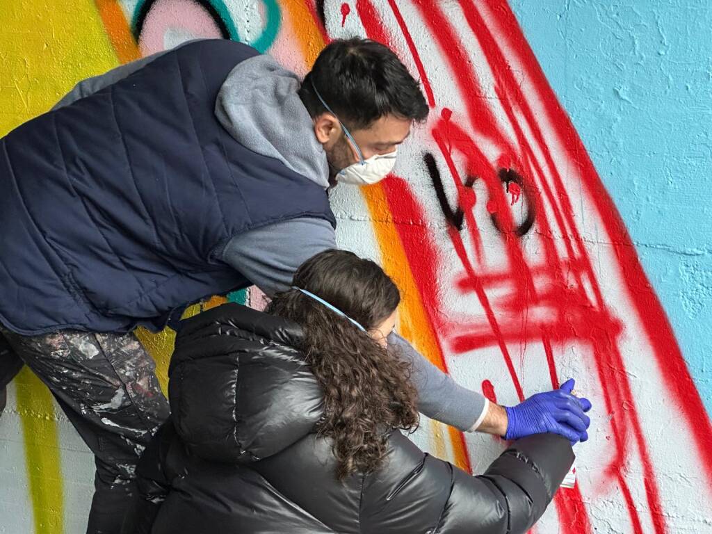 Legnano: il grande Murale per la Pace