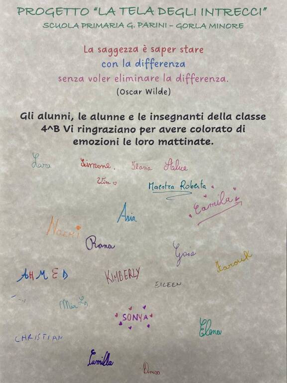 Gruppo amicizia disabili scuola